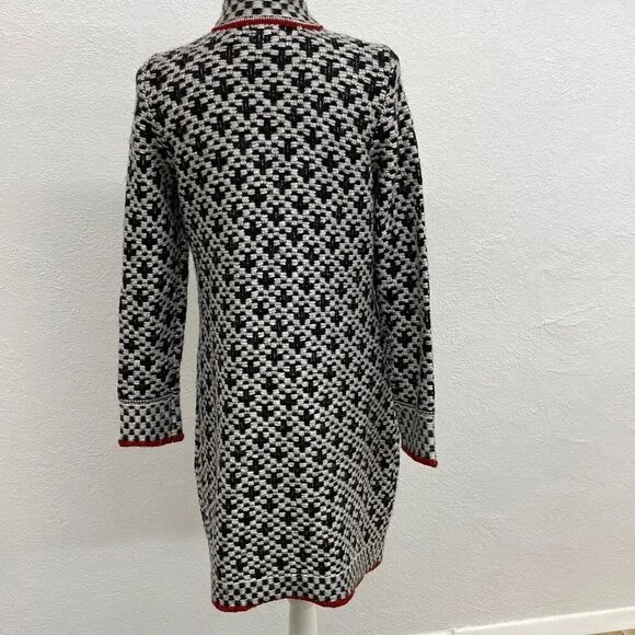 CHICO’S Mystic Checkered Mix Plaid Sweater Coat Women’s - Picture 4 of 10